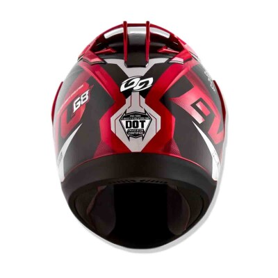 CAPACETE EVOLUTION G8 EVO BRILHANTE TAM 62 VERMELHO